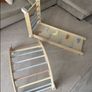 wooden slide and climbing frame Image 3