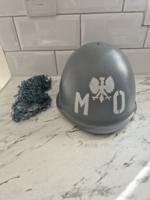 Original Vintage PoliceI Steel HelmetI