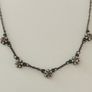 Pretty Necklace with Beaded Flowers Image 2