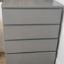 QUICK SALE! Modern 4-Drawer Grey Chest of Drawers (Excellent Condition) - Diblin 13 Image 3