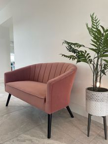 Pink 2 Seater Sofa
