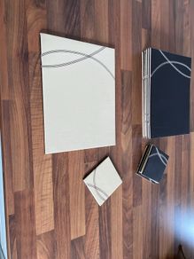 Brown and cream placemats