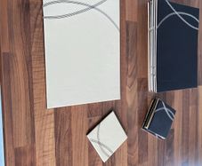 Brown and cream placemats