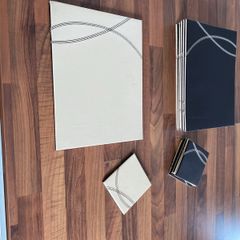 Brown and cream placemats