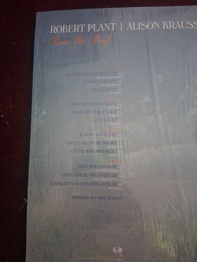 lp Robert plant an alison KRAUSS DOUBLE LP