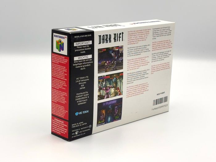 Dark Rift For N64 - Brand New