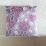 3 embroidered cotton cushion covers, brown Image 4