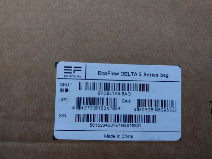 EcoFlow Battery DELTA 3 Bag
