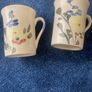 Vintage Hand Painted Mugs Set of 4/ 5euro EACH Image 2