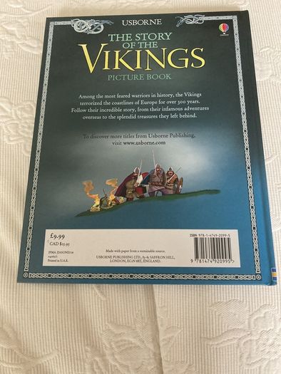 Usborne "The story of the Vikings" picture book