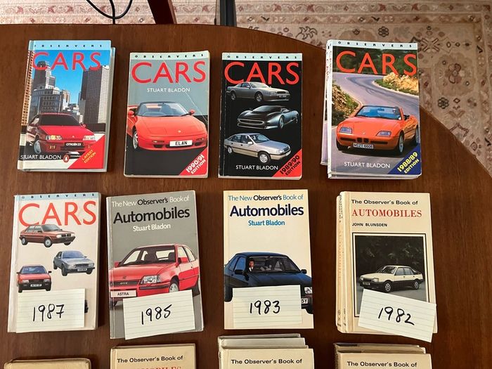 Observers Books. 'Automobiles' and later editions titled 'Cars'