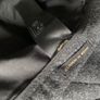 Massimo Dutti Dark Charcoal Grey Wool Wide Leg Trousers Image 9