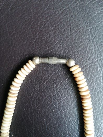 vintage Hand carved bone necklace
