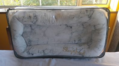 Sleepyhead Deluxe+ Pod 0-8 Months Baby Nest - Carrara Marble Edition