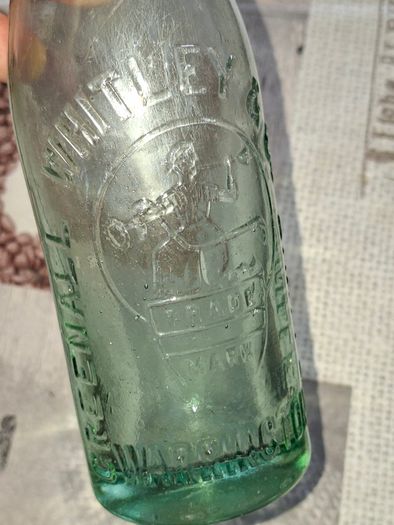 Two Antique Bottles Whitley Green all and a Brown Bottle embossed Not to be Taken, Postage Available or Collection