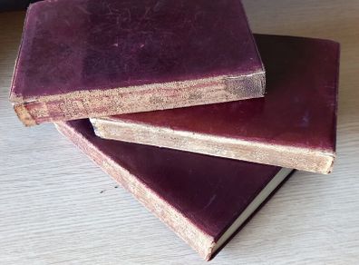 3 x Charles Dickens Novels, leather bound, 1905-1909