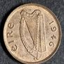 Beautiful Ireland 1946 Farthing 1/4 d coin Image 5