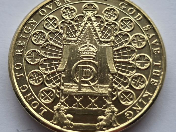Gibraltar 1 Pound Coin Charles III Coronation 2023 UNC