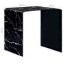 Coffee Table Black Marble 50x50x45 cm Tempered Glass Image 2