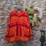 Hippie style Indian cotton hoodie  Size XL  Cotton Image 2