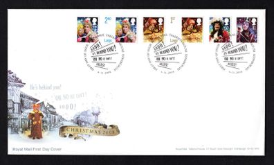 2008 Great Britain Christmas Panto Commemorative Stamps First Day Cover (FDC)