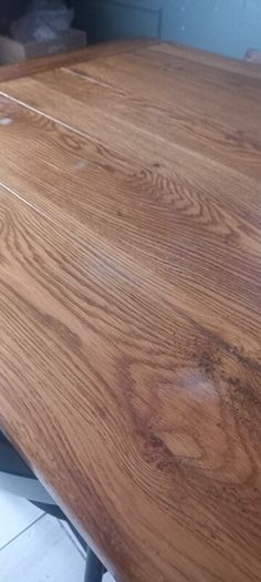 Large dining table rustic farmhouse style with iron styled legs