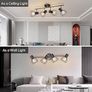 Ceiling Light Fitting Spot Light Rotatable Retro Spotlight Fixture Industrial Ceiling Lights E14 Base Adjustable with Black Metal Cage Flush Mount for Bedroom Living Room Hallway Image 4