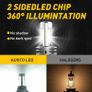 H4 HB3 Led Canbus No Error Motorcycle Headlight Bulb 1500LM 6000K White Hi/Lo Beam Light H4 Led Motorcycle Motor Bike Cycle Lights Headlight Image 4