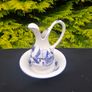Blue washing bassin set postage possible Image 3