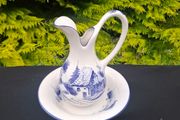 Vintage ceramic washing bassin set postage possible