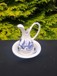 Vintage ceramic washing bassin set postage possible