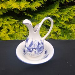 Vintage ceramic washing bassin set postage possible