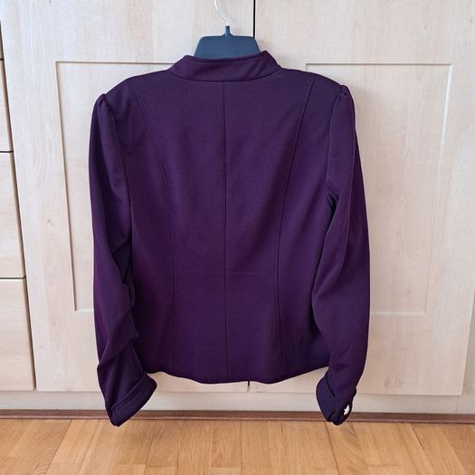 Tommy Hilfiger Deep Purple Military Band Jacket / Blazer US 12 (UK 16)