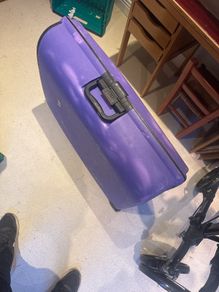 Large hard shell suitcase