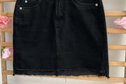 skirt river island black denim skirt size 10
