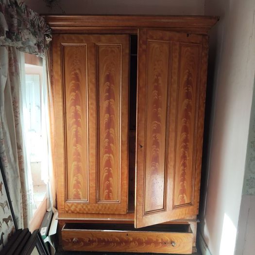 Inlaid Mahogany Wardrobe