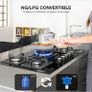 Glass Gas Hob 5 burners Image 2