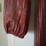 Burgundy and Gold Dress Image 4