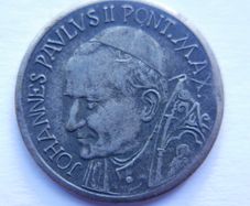Vintage Pope Johannes Paulus II Pont. Maximus St. Peter's Medallion