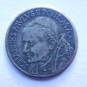 Vintage Pope Johannes Paulus II Pont. Maximus St. Peter's Medallion