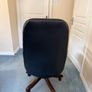 Vintage Chesterfield Leather Executive Swivel Captain Chair Image 3