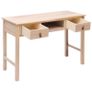Writing Desk Natural 110x45x76 cm Wood Image 2