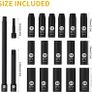 Impact Socket Set 1/2-Inch, 19PCS Drive Master Deep Impact Socket Set 8mm - 24mm, Metric, CR-V, 6 Point, with 3pcs Drive Impact Extension Bar Set 3", 5",10" Image 6