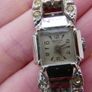 Vintage 1940's Ladies Berco De Luxe 17 rubis cocktail Manual Wind Up watch Swiss made (works well) Image 9