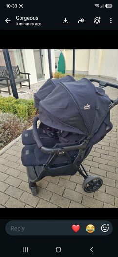 joie Signature Estrella Double Buggy Eclipse