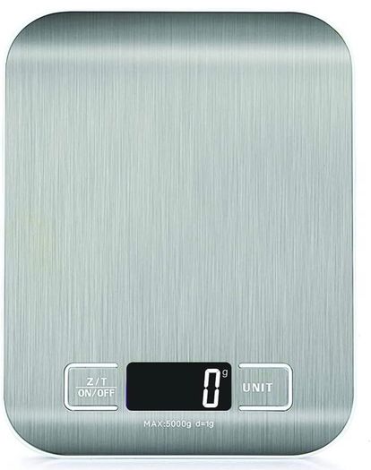Digital Kitchen Scales Food Scale with stainless steel Platform Electronic Cooking with Backlit LCD Display Multifunction for Home Office Use 5kg 1g 11lb (FREE POSTAGE)