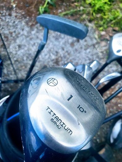 Set of golf clubs
