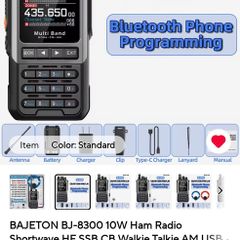 Bajeton Bj-8300  fm am usb lsb 2mhx to 999mhz transceiver