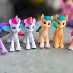 8 x Bundle Lot of New Generation Moulded 3 inch Figure Sparkle Glitter Hasbro Crystal Adventure MLP G5 My Little Pony