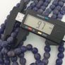 Antique African Style Cobalt Blue 9 -10mm Glass Beads Strands Image 9